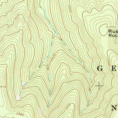 United States Geological Survey Big Levels, VA (1965, 24000-Scale) digital map