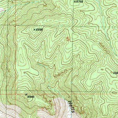 United States Geological Survey Big Lue Mountains, AZ-NM (1989, 24000-Scale) digital map