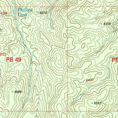 United States Geological Survey Big Lue Mountains, AZ-NM (1997, 24000-Scale) digital map
