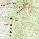United States Geological Survey Big Lue Mountains, AZ-NM (1997, 24000-Scale) digital map
