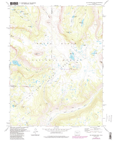 United States Geological Survey Big Marvine Peak, CO (1977, 24000-Scale) digital map