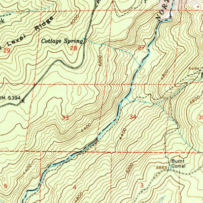 United States Geological Survey Big Meadow, CA (1956, 62500-Scale) digital map