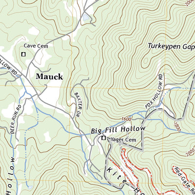 United States Geological Survey Big Meadows, VA (2022, 24000-Scale) digital map