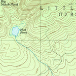 United States Geological Survey Big Moose Pond, ME (1989, 24000-Scale) digital map