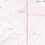 United States Geological Survey Big Mountain, NV (1972, 24000-Scale) digital map