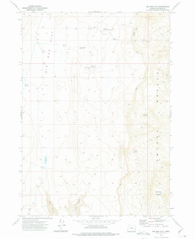 United States Geological Survey Big Mud Flat, OR (1972, 24000-Scale) digital map