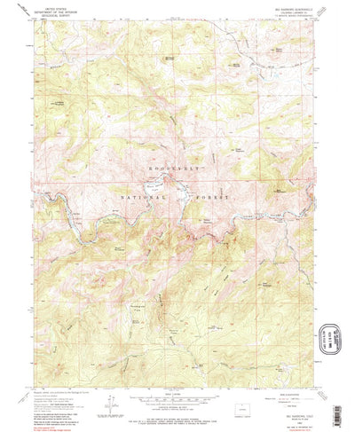 United States Geological Survey Big Narrows, CO (1962, 24000-Scale) digital map