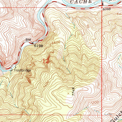 United States Geological Survey Big Narrows, CO (1962, 24000-Scale) digital map
