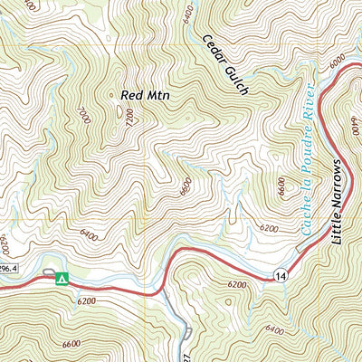 United States Geological Survey Big Narrows, CO (2019, 24000-Scale) digital map