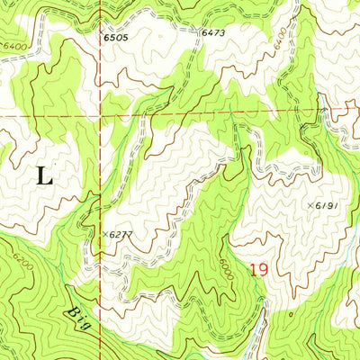 United States Geological Survey Big Owl Creek, ID (1972, 24000-Scale) digital map
