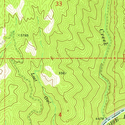 United States Geological Survey Big Owl Creek, ID (1972, 24000-Scale) digital map