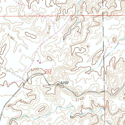 United States Geological Survey Big Pack Mountain NW, UT (1968, 24000-Scale) digital map
