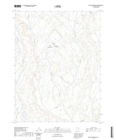 United States Geological Survey Big Pack Mountain SE, UT (2023, 24000-Scale) digital map