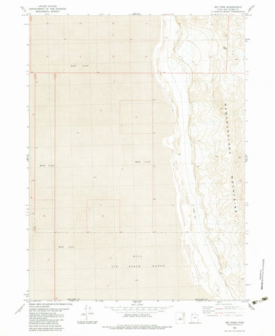 United States Geological Survey Big Pass, UT (1983, 24000-Scale) digital map