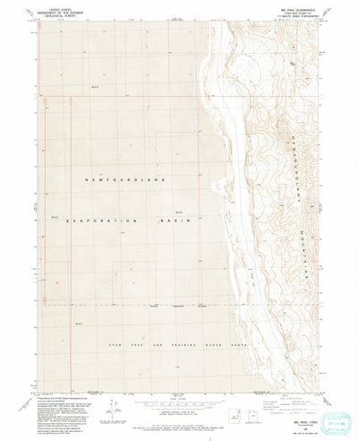 United States Geological Survey Big Pass, UT (1991, 24000-Scale) digital map