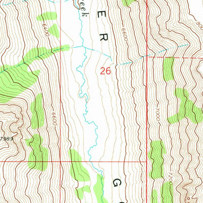 United States Geological Survey Big Pasture Creek, OR (1968, 24000-Scale) digital map