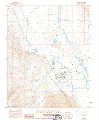 United States Geological Survey Big Pine, CA (1984, 24000-Scale) digital map