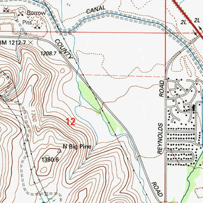 United States Geological Survey Big Pine, CA (1994, 24000-Scale) digital map