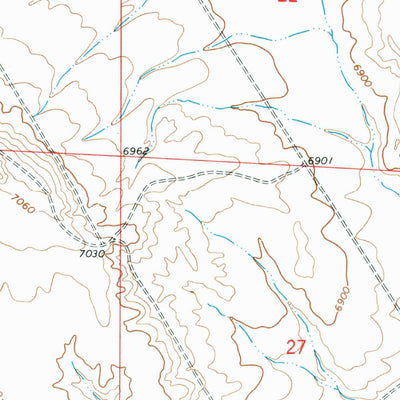 United States Geological Survey Big Piney East, WY (1970, 24000-Scale) digital map