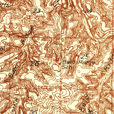 United States Geological Survey Big Piney, MO (1936, 48000-Scale) digital map