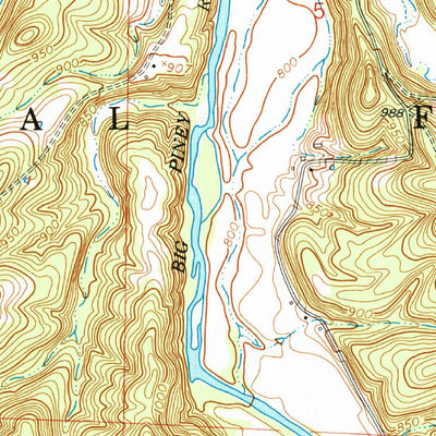 United States Geological Survey Big Piney, MO (1954, 24000-Scale) digital map