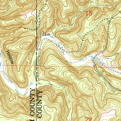 United States Geological Survey Big Piney, MO (1954, 24000-Scale) digital map