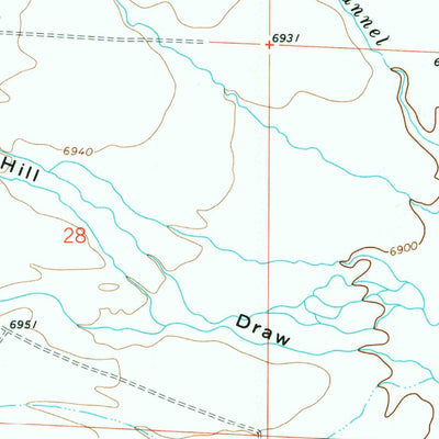 United States Geological Survey Big Piney West, WY (1970, 24000-Scale) digital map