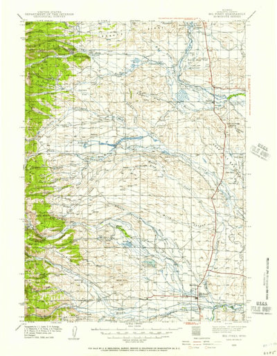 United States Geological Survey Big Piney, WY (1939, 125000-Scale) digital map