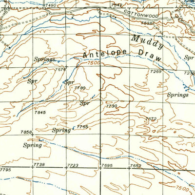 United States Geological Survey Big Piney, WY (1939, 125000-Scale) digital map