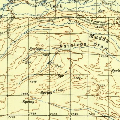 United States Geological Survey Big Piney, WY (1942, 125000-Scale) digital map