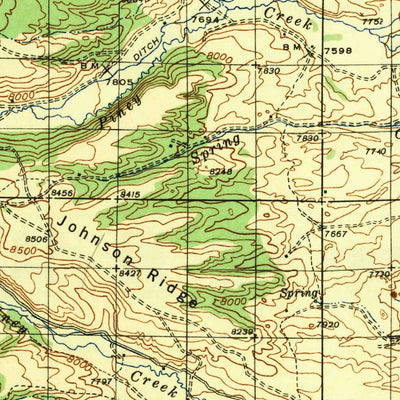 United States Geological Survey Big Piney, WY (1942, 125000-Scale) digital map