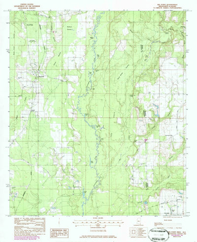 United States Geological Survey Big Point, MS-AL (1982, 24000-Scale) digital map