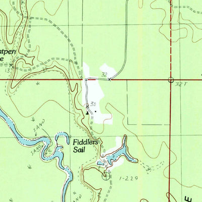 United States Geological Survey Big Point, MS-AL (1982, 24000-Scale) digital map