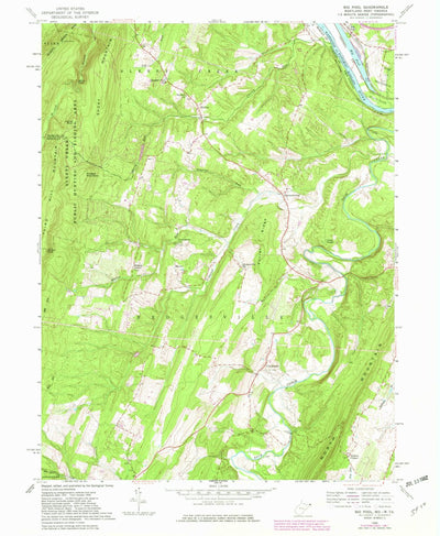 United States Geological Survey Big Pool, MD-WV (1958, 24000-Scale) digital map