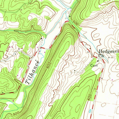 United States Geological Survey Big Pool, MD-WV (1958, 24000-Scale) digital map