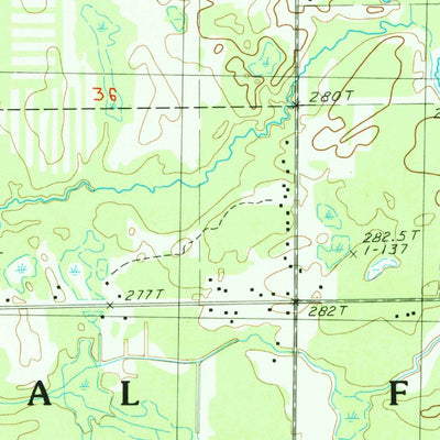 United States Geological Survey Big Prairie, MI (1985, 24000-Scale) digital map