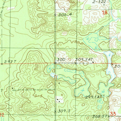 United States Geological Survey Big Prairie, MI (1985, 24000-Scale) digital map