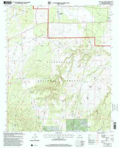 United States Geological Survey Big Pug Tank, AZ (1998, 24000-Scale) digital map
