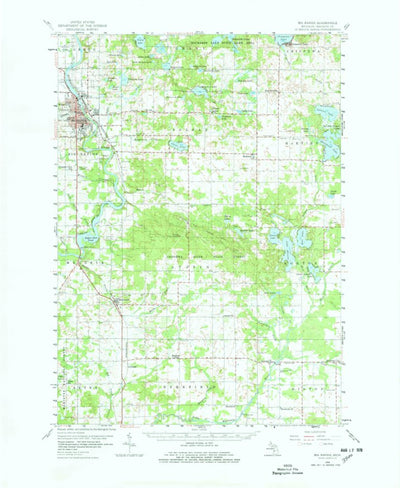 United States Geological Survey Big Rapids, MI (1958, 62500-Scale) digital map