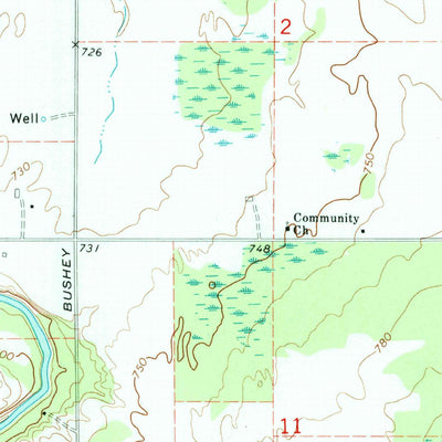 United States Geological Survey Big Ravine Creek, MI (1972, 24000-Scale) digital map