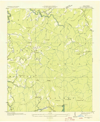 United States Geological Survey Big Ridge, NC (1935, 24000-Scale) digital map