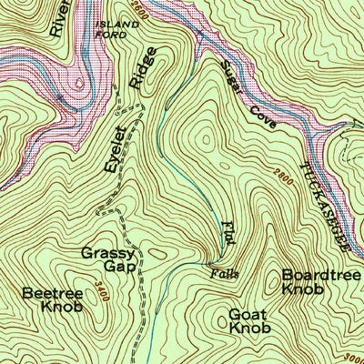 United States Geological Survey Big Ridge, NC (1946, 24000-Scale) digital map