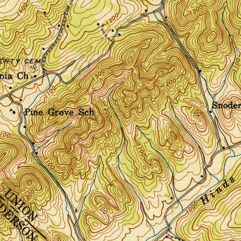 Big Ridge Park, TN (1941, 24000-Scale) Map by United States Geological ...