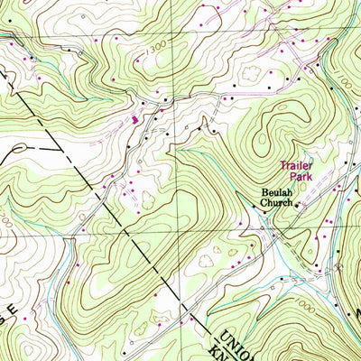 United States Geological Survey Big Ridge Park, TN (1952, 24000-Scale) digital map