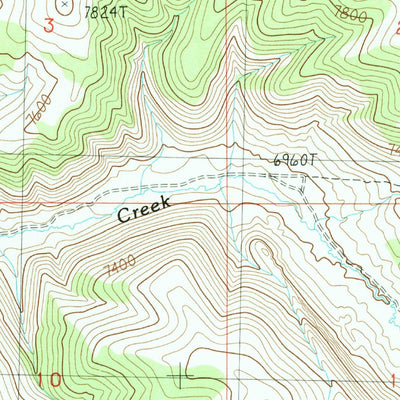 United States Geological Survey Big Ridge, WY (1987, 24000-Scale) digital map