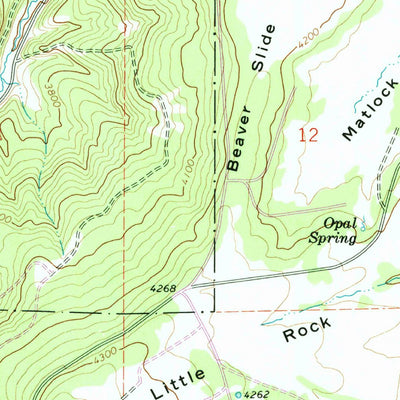 United States Geological Survey Big Rock Flat, OR (1969, 24000-Scale) digital map