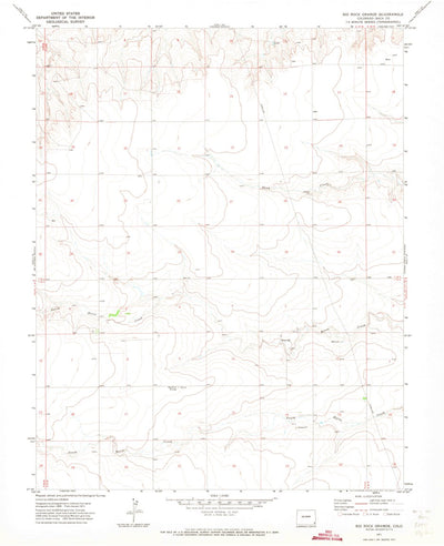United States Geological Survey Big Rock Grange, CO (1971, 24000-Scale) digital map