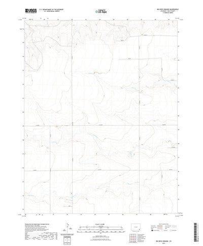 United States Geological Survey Big Rock Grange, CO (2022, 24000-Scale) digital map