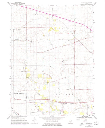 United States Geological Survey Big Rock, IL (1968, 24000-Scale) digital map