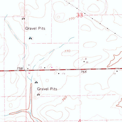 United States Geological Survey Big Rock, IL (1968, 24000-Scale) digital map